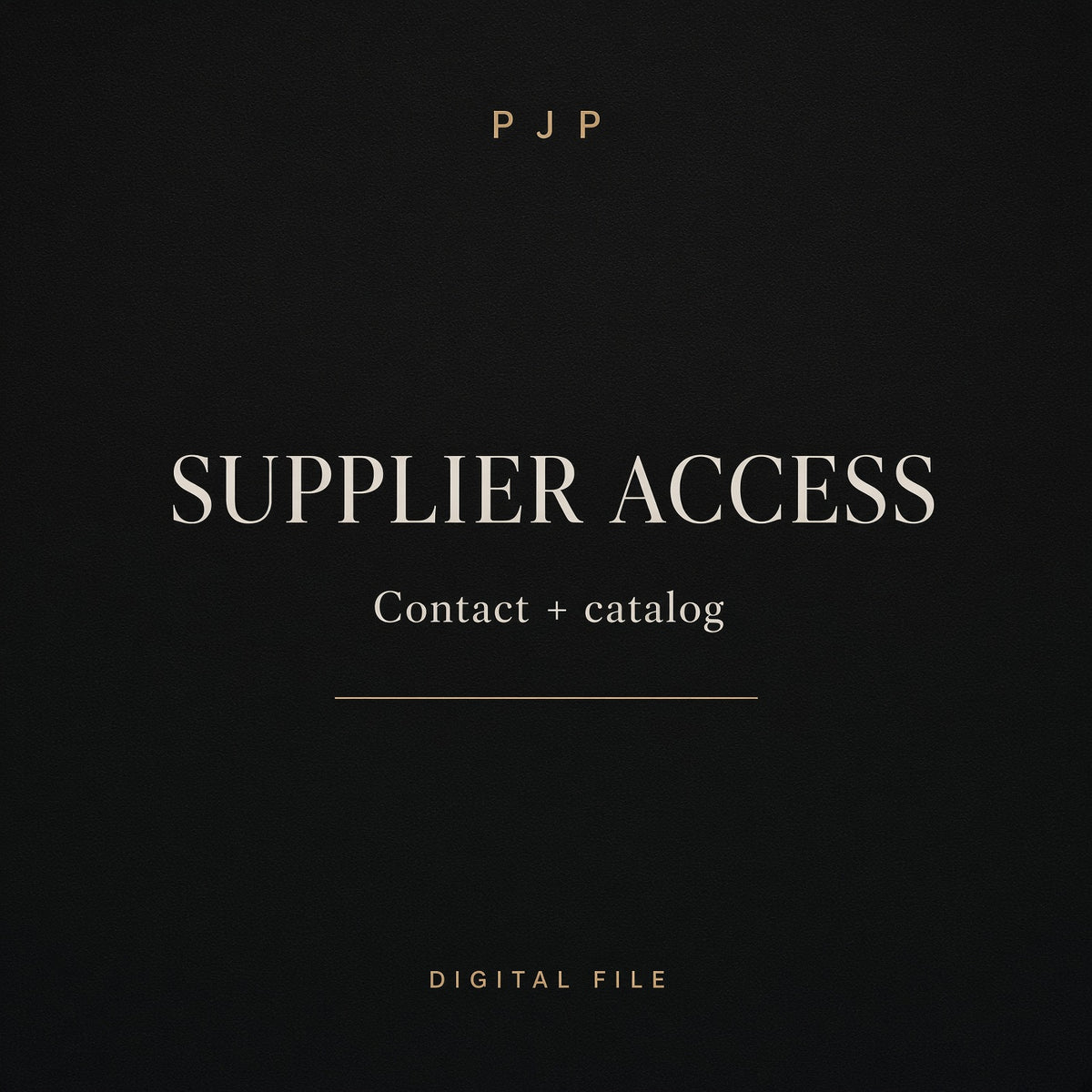 Supplier access